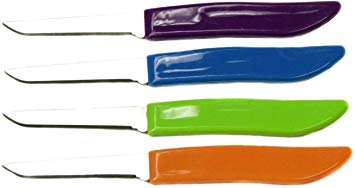 Chef Craft 2.5 Inch Blade Multi- Color Paring Knife Set Of 4