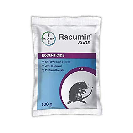 Bayer Rocumin Sure Bait-100Gms for Rat Control Pack of 5 Pouches