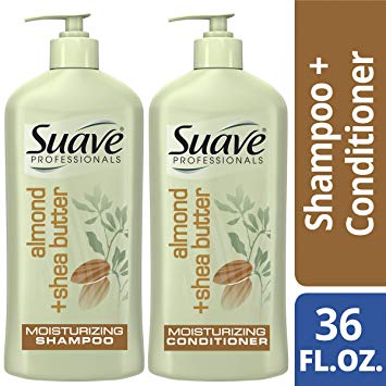 SUAVE HAIR Professionals Almond   Shea Butter Moisturizing Shampoo And Conditioner, 1 Set