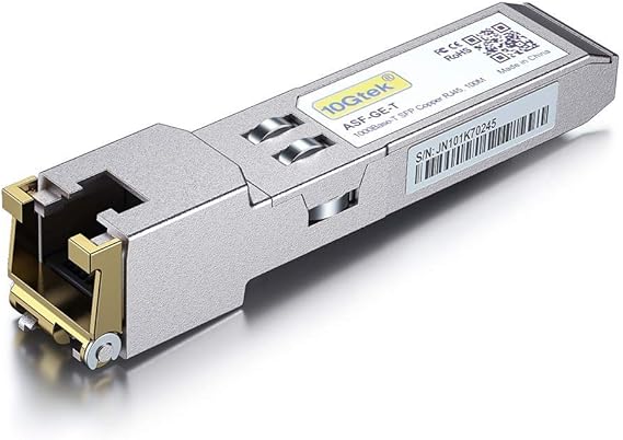 10Gtek for Ubiquiti UniFi 1G SFP RJ45 Transceiver UF-RJ45-1G, 1000Base-T Copper Mini-Gbic Module