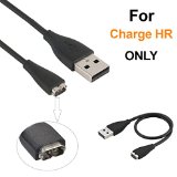 QIBOX Replacement USB Charger Charging Cable for Fitbit Charge HR Band Wireless Activity Bracelet Charging Cord Charge