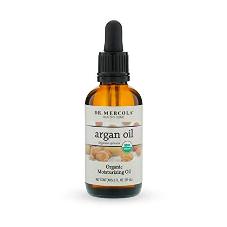 Dr. Mercola Organic Argan Oil - 2 oz. (60 mL) - Soothing Skin Moisturizer - Ideal Carrier Oil