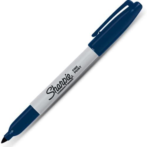 Sharpie Fine Point Permanent Marker Pen Navy Blue, 1 Each