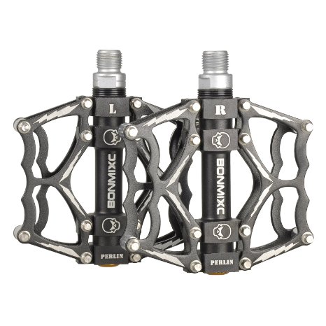 Bonmixc Mountain Bike Pedals Bicycle Pedals 9/16" Cycling Sealed Bearing Pedals