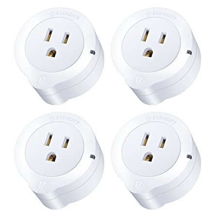 Etekcity 4 Pack Voltson Wi-Fi Smart Plug Mini Outlet with Energy Monitoring, Works with Amazon Alexa Echo and Google Assistant, No Hub Required, ETL Listed, White