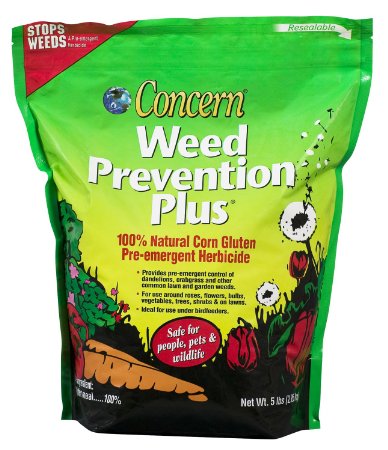 Concern 97181 Weed Prevention Plus for Gardens, 5-Pound Shaker Bag
