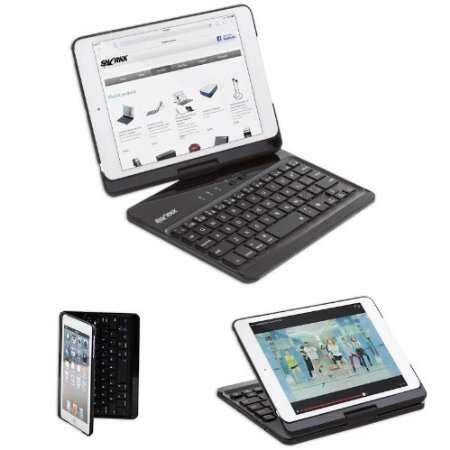 SHARKK Backlit Bluetooth Keyboard for iPad Mini, iPad Mini Retina and iPad Mini 3 (SK365BKLT-BLK)