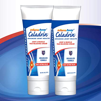 InflameAway Celadrin Cream - Advanced Joint & Muscle Pain Relieving Cream -2 PackK (12 oz Total )