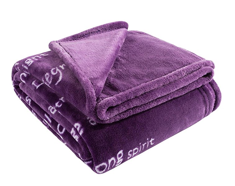 BlankieGram Healing Thoughts Blanket (Purple)