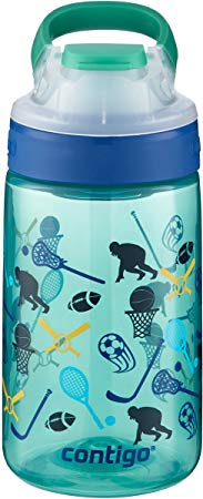 Contigo AUTOSEAL Gizmo Sip Kids Water Bottle, 14 oz, Jungle Green All American