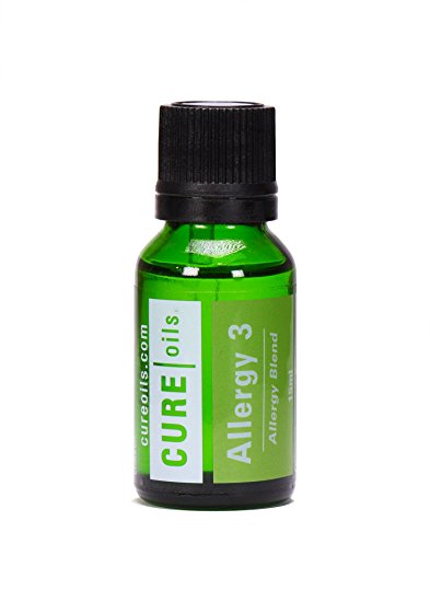 Allergy Relief Essential Oil For Sinus Infection & Allergies Supports Breathing, Sinusitis, Congestion, Respiratory System - 100% Pure Organic Natural Therapeutic Grade - 15ml Blend by Cure Oils