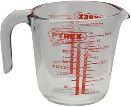 Pyrex Measuring Jug 1 Pint Suitable for conventional ovens and microwaves.