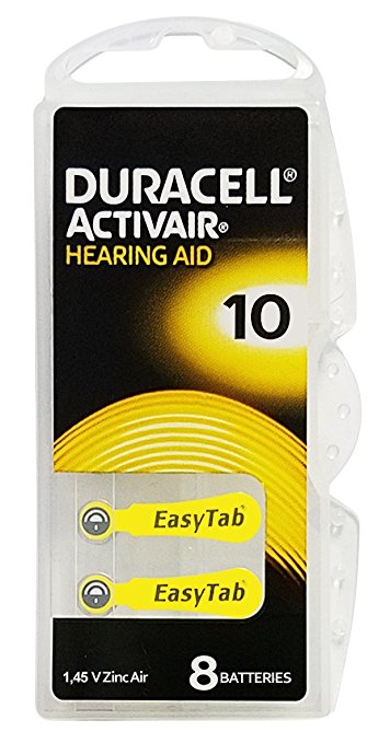 Duracell Activair Hearing Aid Batteries: Size 10 (80 Batteries)