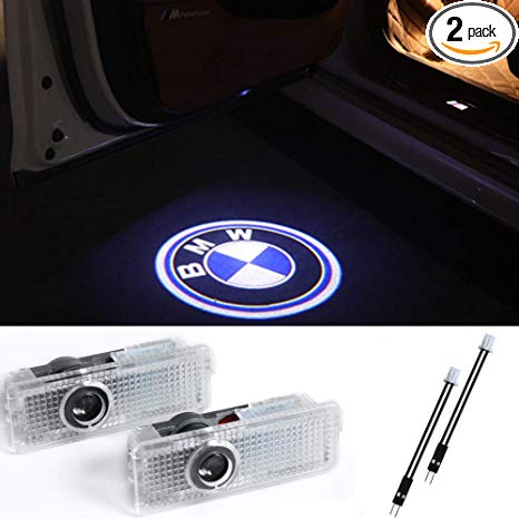 2 Pcs Car Door light Ghost Shadow Welcome Light Logo Projector Emblem Accessories Courtesy Step Lights For BMW E90 E60 X5 E70 E87 F20 E92 E91 E61 F11 F18 E63 E64 F12 E65 X3 X6 GT 3 5 6 7 X GT Series