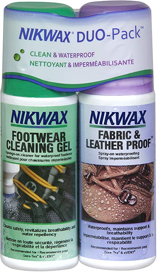 Nikwax Fabric and Leather Footwear Clean/Waterproof DUO-Pack