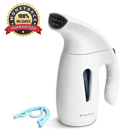 Clothes Steamer, INOFIA New Design Powerful, 180ml Steamer For Clothes, Travel and Home Handheld Garment Steamer, Quickly Heat-Up, Fabric Steamer With Automatic Shut-Off Safety Protection
