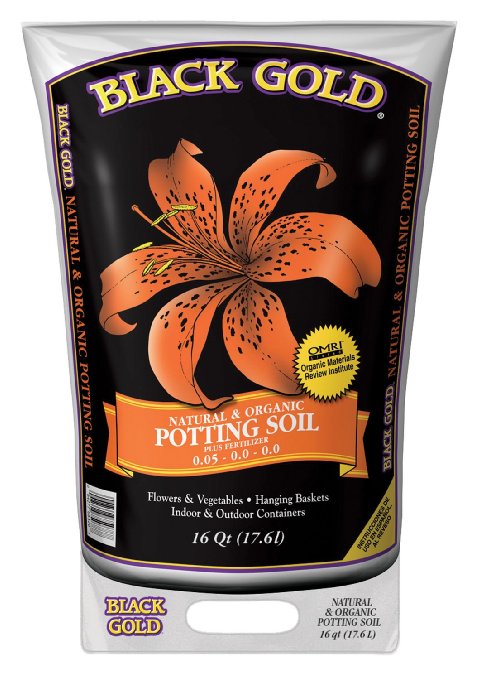 Black Gold 1302040 16-Quart All Organic Potting Soil