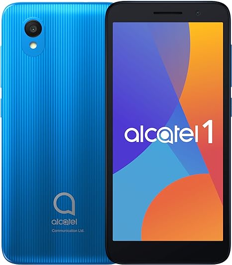 Alcatel 1 (32GB) 5.0" Full View Display - Removable Battery - Dual SIM GSM Unlocked US & Global 4G LTE International Version - Al Aqua