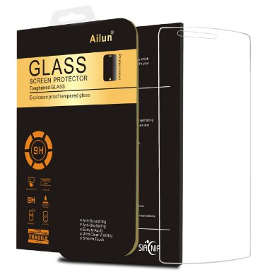 LG G4 Screen Protector,by Ailun,Tempered Glass,9H Hardness,2.5D Curved Edge,Ultra Clear,Anti-Scratch,Bubble Free,Reduce Fingerprint&Oil Stains Coating,Case Friendly-Siania Retail Package