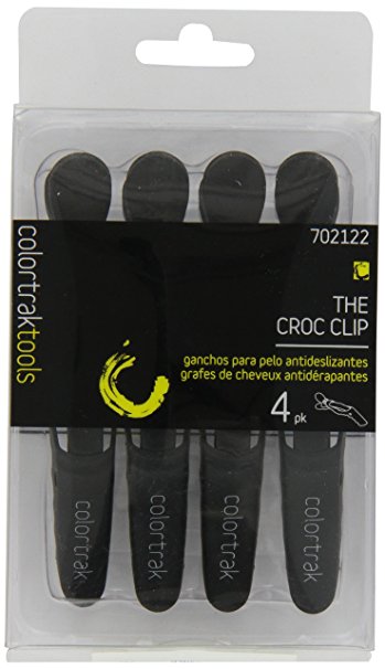 Colortrak Croc Clips Hair Sectioning Clips, 4-Count, Pack of 2
