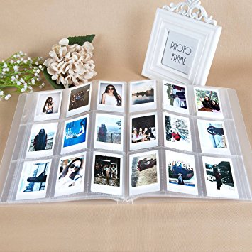 CAIUL Compatible 288 Pockets 3-Inch Mini Photo Album for Fujifilm Instax Mini 7s 8 8  9 25 26 50s 70 90 Film, Ticket Holder, Name Card (Clear)