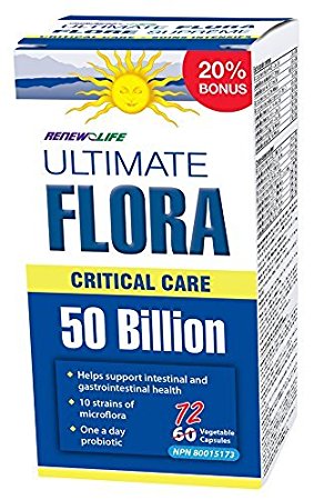 Ultimate Flora 50 Billion, 72 Vegetable Capsules (Bonus Size)