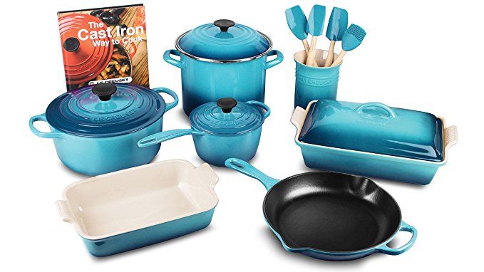 Le Creuset 16-piece Cookware Set (Caribbean)