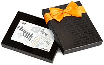 Amazon.com Gift Card in a Black Gift Box (Various Card Designs)