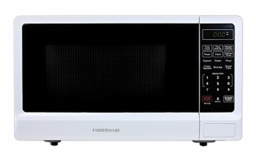 Farberware FMWO11ABTWHA Classic 1000W Microwave Oven, 1.1 cu. ft., White