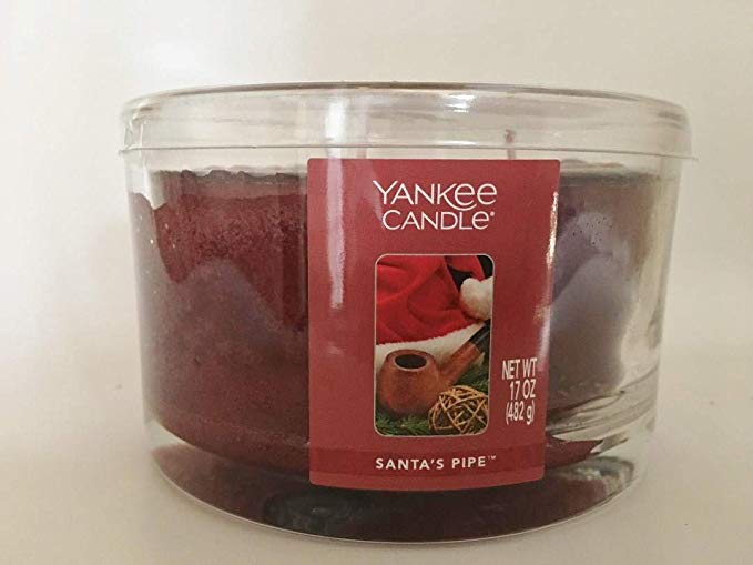 Yankee Candle 17 oz Holiday Dish Candle SANTA'S PIPE