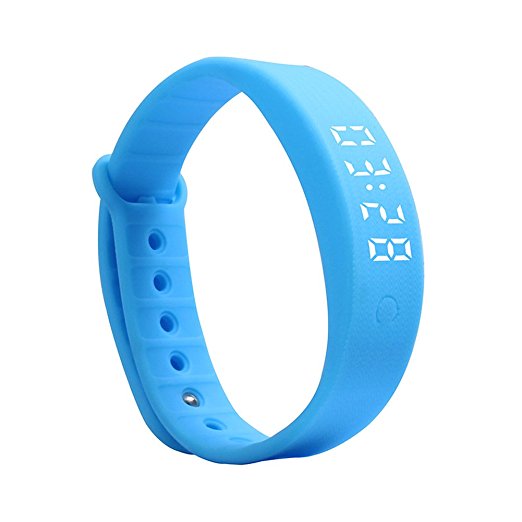 OKSPORT Smart Bracelet Watch Fitness Sports Activity Tracker Pedometers Waterproof Long Standby Display Steps Distance Calories Burned Temperature Timer Health Sleep Monitor