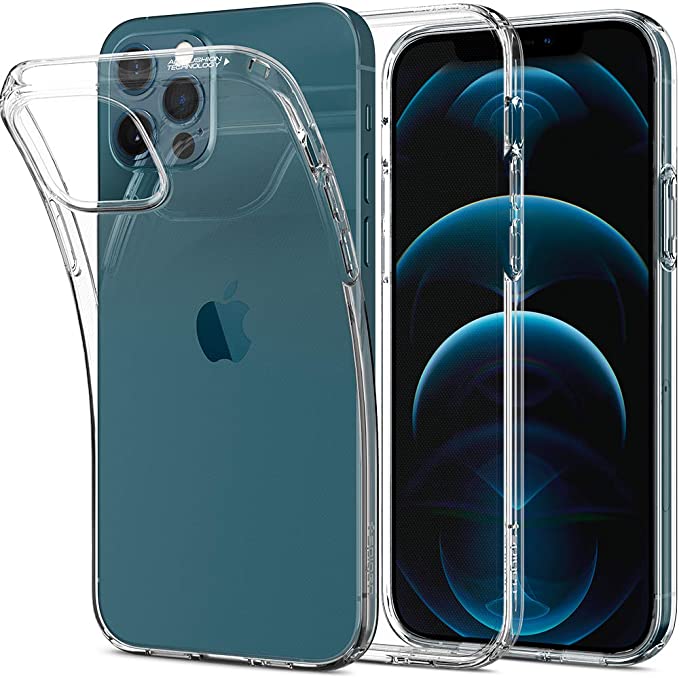 Spigen Liquid Crystal Works with Apple iPhone 12 Case/iPhone 12 Pro Case (2020) - Crystal Clear