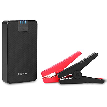 RoyPow 400A Peak 8000mAh Portable Car Jump Starter & Battery Charger & Power Bank with LED Flashlight & USB Charging Port