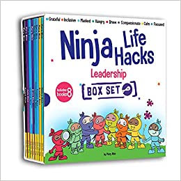 Ninja Life Hacks Leadership 8 Book Box Set (Books 17-24: Focused, Calm, Brave, Compassionate, Masked, Inclusive, Grateful, Hangry)