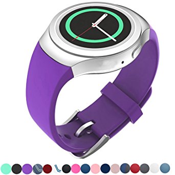 Lakvom Silicone Sport Style Watch Band for Samsung Gear S2 - Purple
