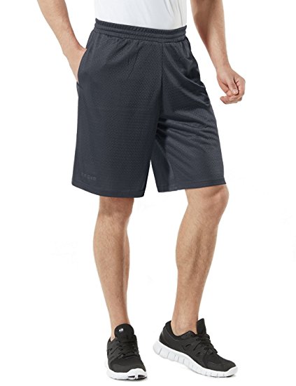 Tesla Men's Quick Dry Active Shorts Sports Performance HyperDri II With Pockets MBS02 / MBS01 / MTP07