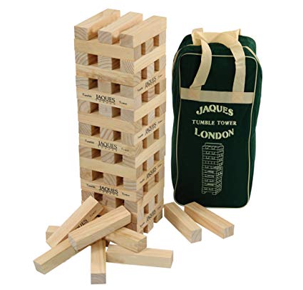 Ultimate XL! Tumble Tower - Superior 5ft Size for adults - Build to over 5 FEET tall during play!-Jaques Of London