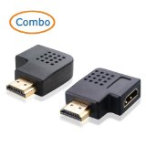 Cable Matters Combo 270 Degree Right and 90 Degree Left Vertical Flat HDMI Adapter
