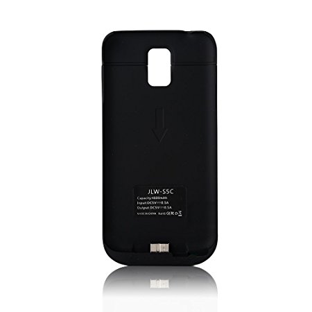 AGM® 4800mAh External Battery Backup Charging Case Cover for Samsung Galaxy S5 - Black