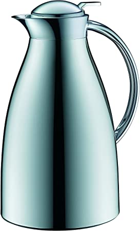 alfi Glass Vacuum Chrome Plated Metal Thermal Carafe for Hot and Cold Beverages, 1.5 L, Chrome