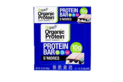 Orgain Organic Protein Bar, S'Mores, 12 Count