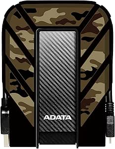 ADATA HD710M Pro 1TB USB 3.2 Rugged Waterproof/Dustproof/Shockproof External Hard Drive AHD710MP-1TU31-CC (Camouflage)