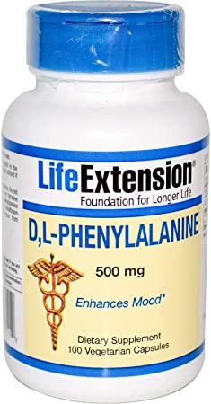 D,L-Phenylalanine Capsules 500 mg, 100 vegetarian capsules-PACK-2