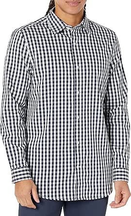 Amazon Essentials Men's Regular-Fit Long-Sleeve Stretch Dress Shirt