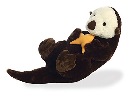 Aurora World Super Flopsie Animal Plush, Sea Otter