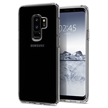 Samsung Galaxy S Plus Case, Spigen® [Liquid Crystal] Galaxy S Plus Case with Light but Durable Flexible Clear TPU Protection for Samsung Galaxy S Plus (2018) - Matte Black - 593CS22912