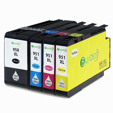 Buyalot 1Set Replacement for HP 950XL 951XL Ink Cartridge High Capacity Compatible with HP Officejet PRO 8600 8610 8620 8630 8100 8640 8660 8615 8625 251dw 271dw