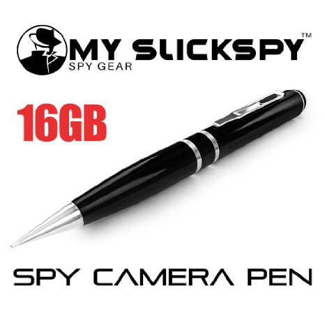 Spy Camera Pen 1920x1080p 16gb 5mp h264 by My Slick Spy FHD Mini Hidden Wireless Recording Kit, Perfect for Business, Home or Outdoor Surveillance