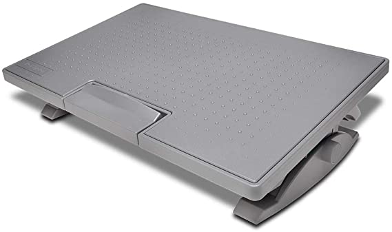 Kensington SmartFit SoleMate Pro Elite Ergonomic Foot Rest, Height Adjustable, Angle and Tilt Adjustable, Grey (K50409WW)