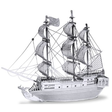 MetalEarth 3D Metal Model - Black Pearl Pirate Ship